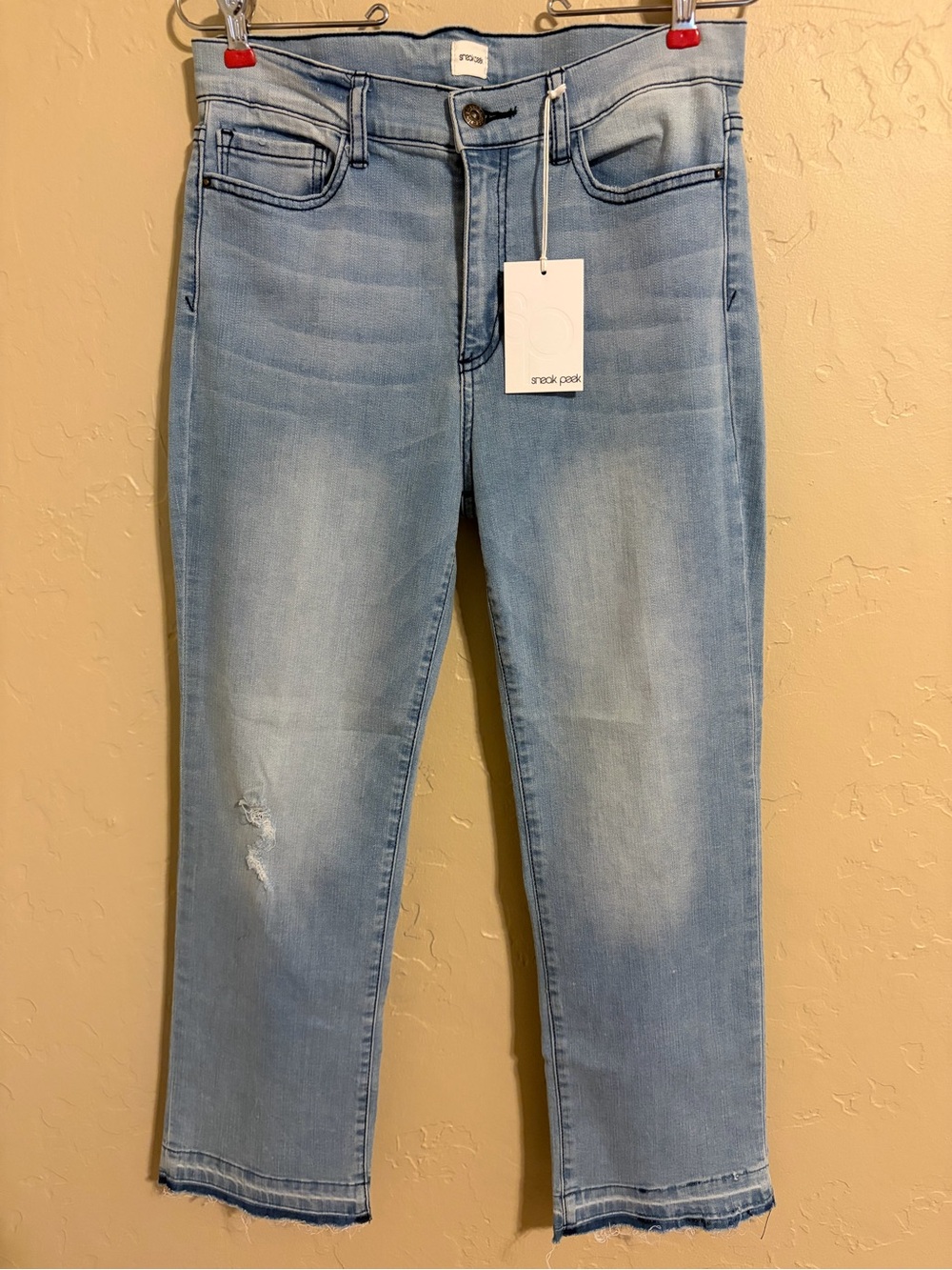 Sneak Peek high-rise cropped denim skinny jeans  new 29w/9 - Picture 8 of 8